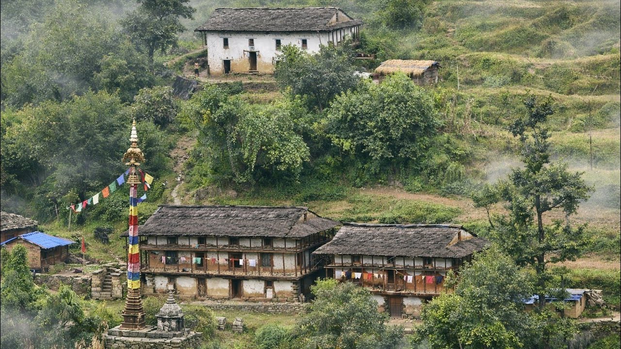 Best Life in A Himalayan  The Rainy Day | Most Relaxing | Village Documentary Video || Village