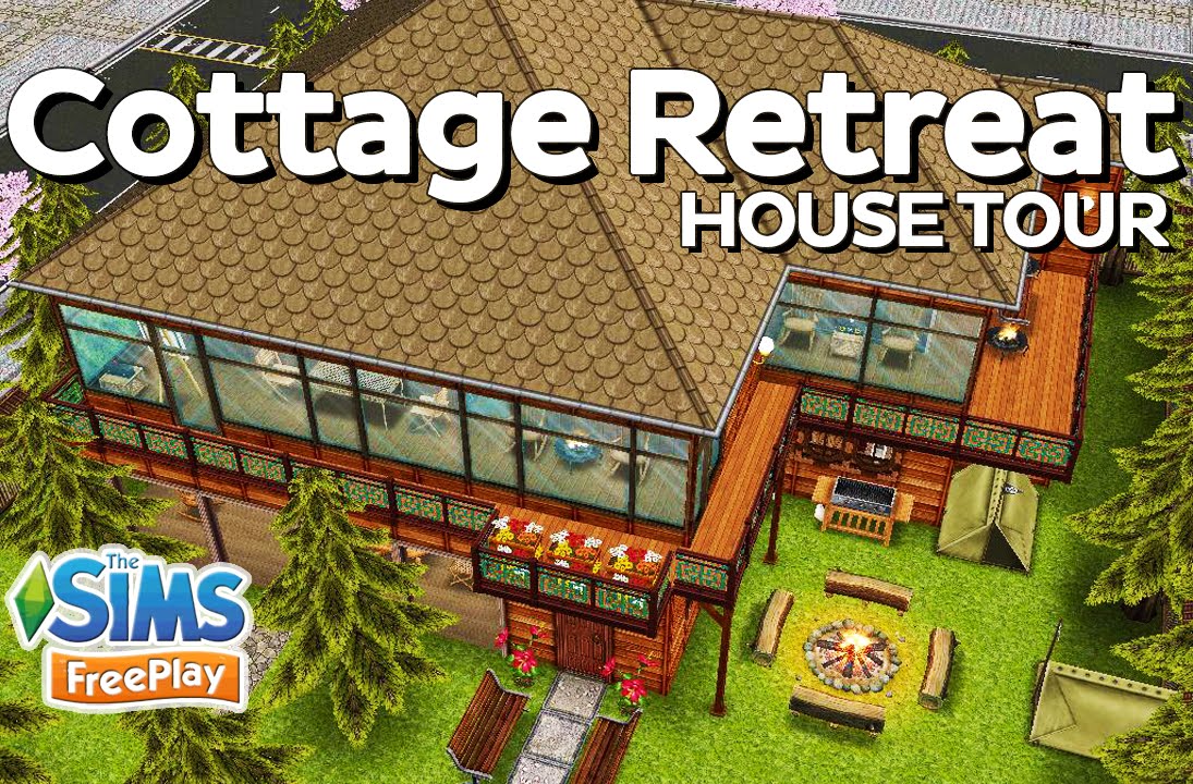 The Sims FreePlay Cottage Retreat Original House Design YouTube