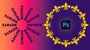 How to Rotate Shape Object or layer around a Circle in Photoshop