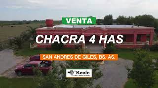 Chacra en venta 4 has San Andres de Giles excelente casco