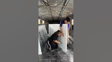NEW DANCEFLOOR!#skoolielife#diy#diyprojects#vanlife#skoolieconversion#buslife#busconversion#tinyhome