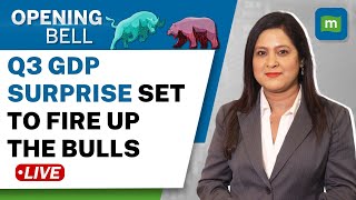 Live: Nifty Poised For Gap Up Open As Q3 GDP Growth Of 8.4% Smashes Estimates| Auto Sales Data Today