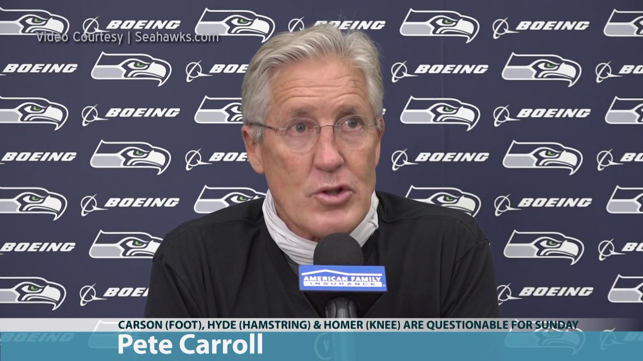 Pete Carroll on Running Back Situation 2020-10-30