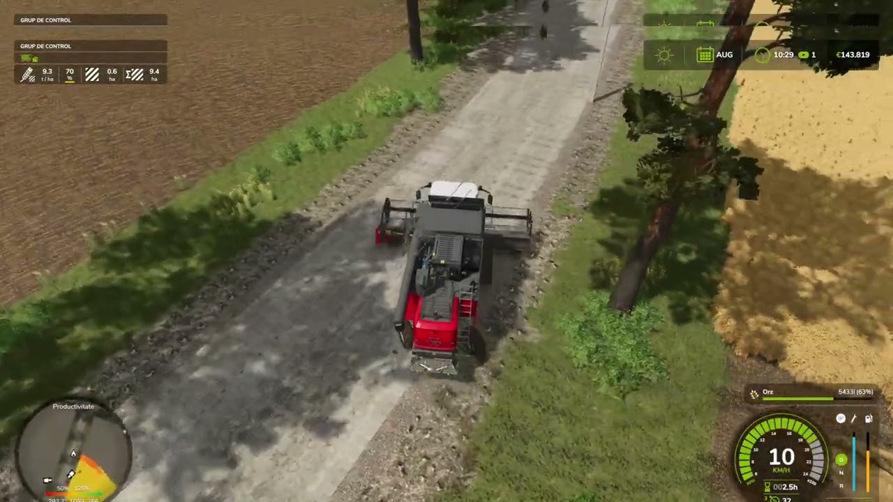 MUncim in ferma sa terminam de recortat