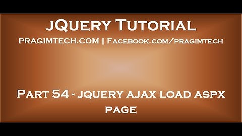 jquery ajax load aspx page