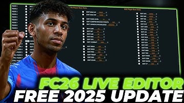 FREE EA FC 26 Live Editor 2025 — BEST CAREER MODE EDITOR | EA FC CHEAT & TRAINER | FREE Download