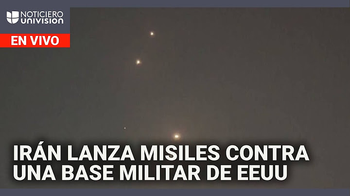 Irán lanza misiles contra una base militar de EEUU en Catar: lo que se sabe