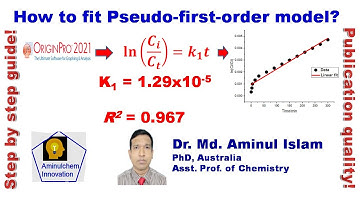 How to Fit Linear Pseudo First Order Kinetic Model in Origin