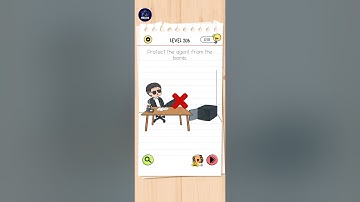 Brain Test All Star Level 206  |Protect The Agent From The Bomb| Walkthrough Solution