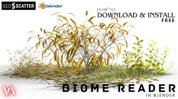 How to download & Install Free Biome reader in Hindi | blender tutorial #blender #blendertutorial