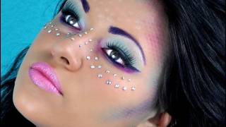 Mermaid makeup tutorial for ?Halloween