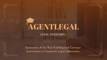 AgentLegal Demo: Generative AI for Risk Profiling and Contract Automation