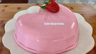 Postre de sabor fresa desde cero😋 sobremesa fácil 🍓🍓 by Rashel Román Recetas 31,370 views 2 months ago 6 minutes, 31 seconds