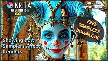 Krita AI, Showing How Samplers Affect your Render