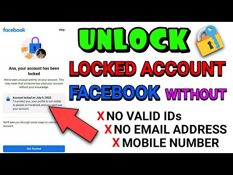 HOW TO UNLOCK FACEBOOK ACCOUNT WITHOUT IDENTITY? RECOVER FACEBOOK ACCOUNT LOCKED 2022