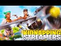 Kidnapping Fortnite Twitch Streamers using PLANES! ... (with reactions)