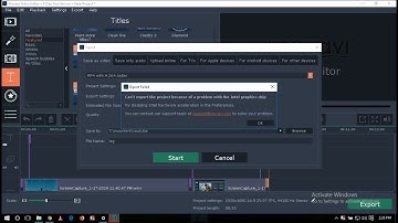 Solved: movavi video editor cant export(hardware acceleration problem )