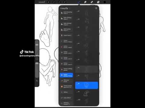 500 Extreme Foreshortening Anime Pose Stamps for Procreate | Dynamic Manga Perspective Poses