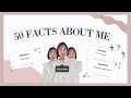 50 FACTS ABOUT ME (Thank you for 1,000 Subscribers!!!)🤎