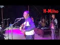 Alick Macheso hyping dancer Kariba during his performance in Victoria Falls.