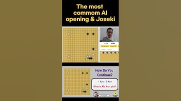 The most common AI opening & Joseki  #awesomebaduk #go #goshorts #boardgame #joseki #jeongseok