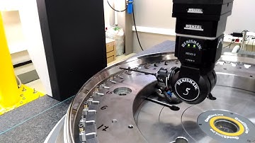 RPI QuadSlimLine rotary table integrated to Wenzel LH108NG CMM