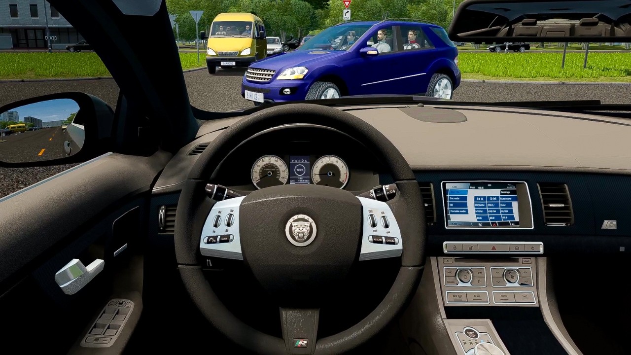 2010 Jaguar XFR - City Car Driving [G29 Steering Wheel Gameplay]