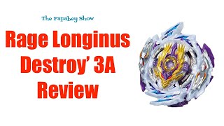 Rage Longinus Destroy' 3A Review - Beyblade Burst Sparking Superking ベイブレードバーストスパーキング