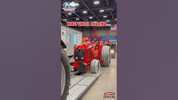 BEST sounding MASSEY on the PLANET!! 🔥🔊 #NFMS2025 #tractorpulling #v8perkins