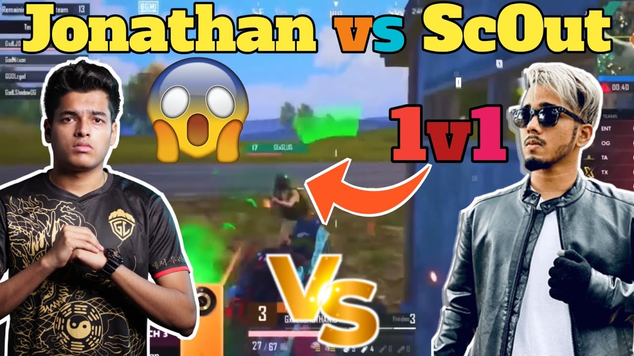 Jonathan vs scOut pure fight 🔥 Jonathan 1v4 clutch - YouTube