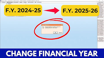 How to Change Financial Year in Busy Accounting Software