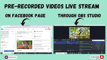 Live Stream Pre-Recorded Videos on Facebook page Using OBS_How to Use OBS Studio For live streaming
