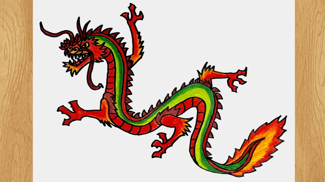 How to Draw a Dragon I Chinese Dragon Drawing Tutorial