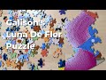 Circular jigsaw puzzle timelapse  1000 piece puzzle timelapse