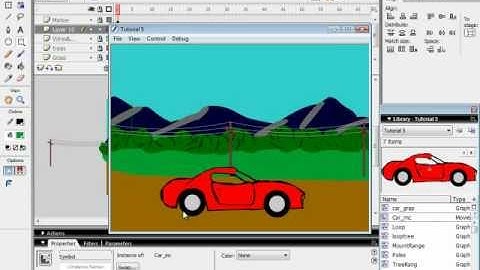 Flash Tutorial 5A Car on a Moving Landscape