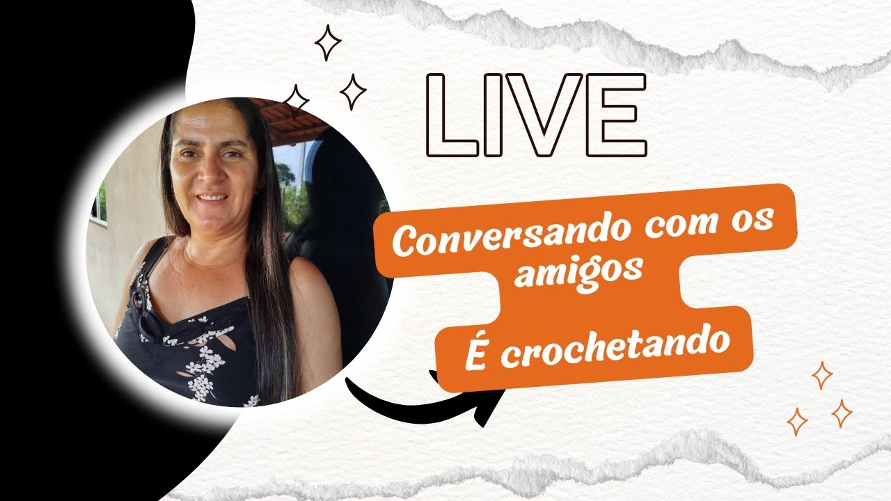 crochê e conversa boa venha bater papo comigo