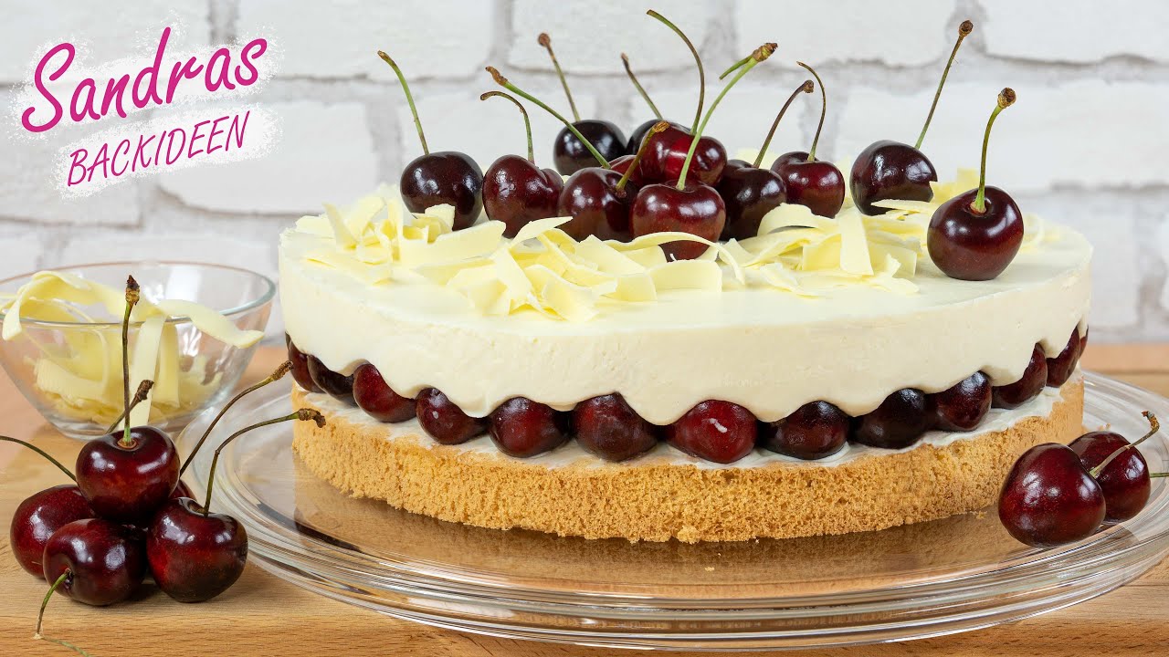 Kirschtorte Mit Quark Schokoladen Creme Ohne Gelatine Quarkkuchen Kirschen Und Schokolade Youtube 