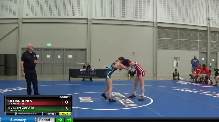 [boutNo] 100 Lillian Jones Arkansas Vs Evelyn Zapa...