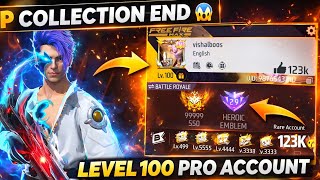Free Fire MAX Level 100 Account 🔥 Rare Collection Reveal 😱