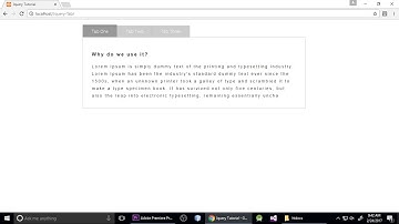 Jquery Tutorial | Tab