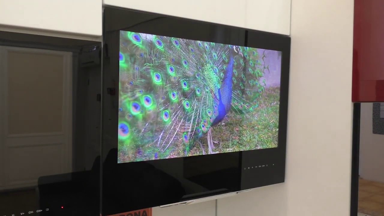 Мини обзор с распаковкой телевизора для кухни AVEL AVS240K встроенного в фасад кухни