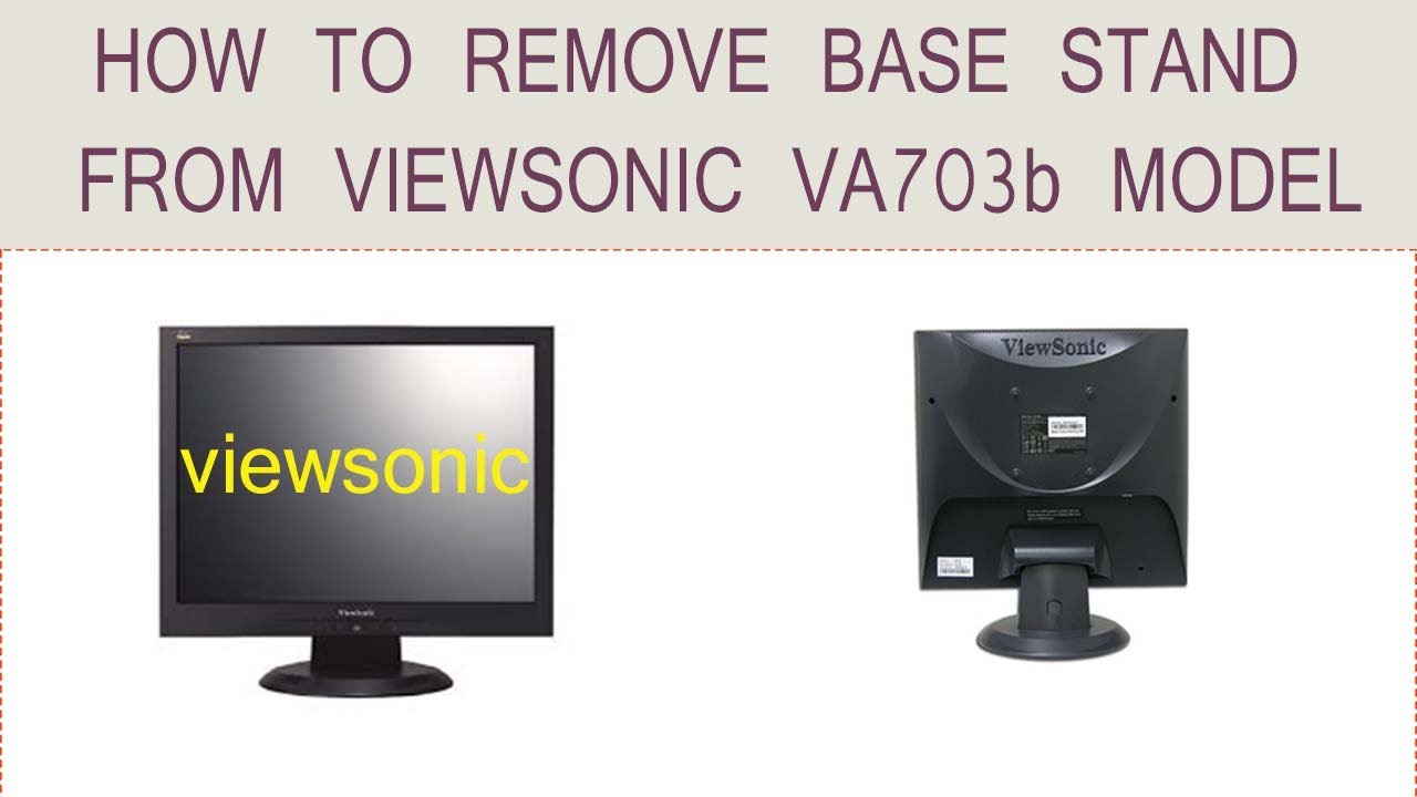 How to remove Viewsonic monitor based Stand.#monitor #viewsonic #