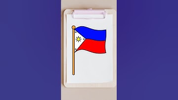 HOW TO DRAW THE NATIONAL FLAG OF THE PHILIPPINES | WATAWAT NG PILIPINAS