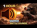 1 Hour of Sniper Gun Sounds — Realistic Shooting FX and War Ambience for ASMR or Video Editing