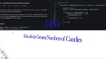 LeetCode 1431. Kids With the Greatest Number of Candies