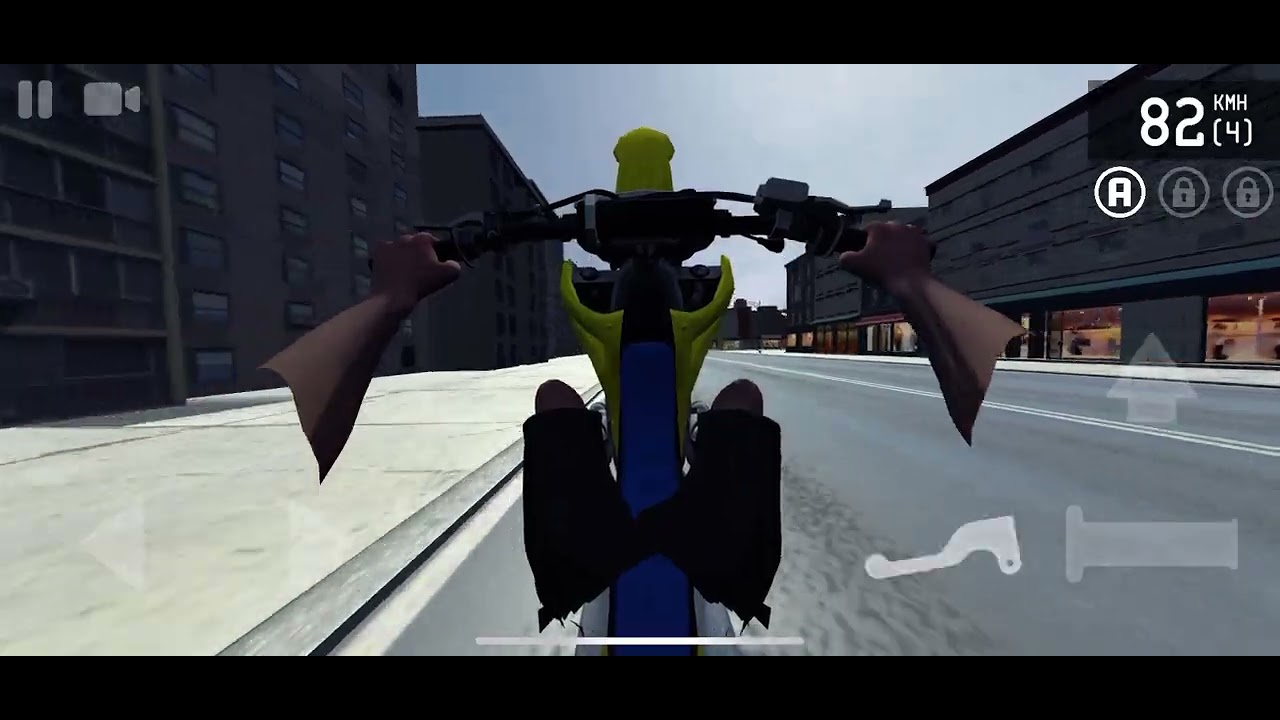 Driving my dirt bike