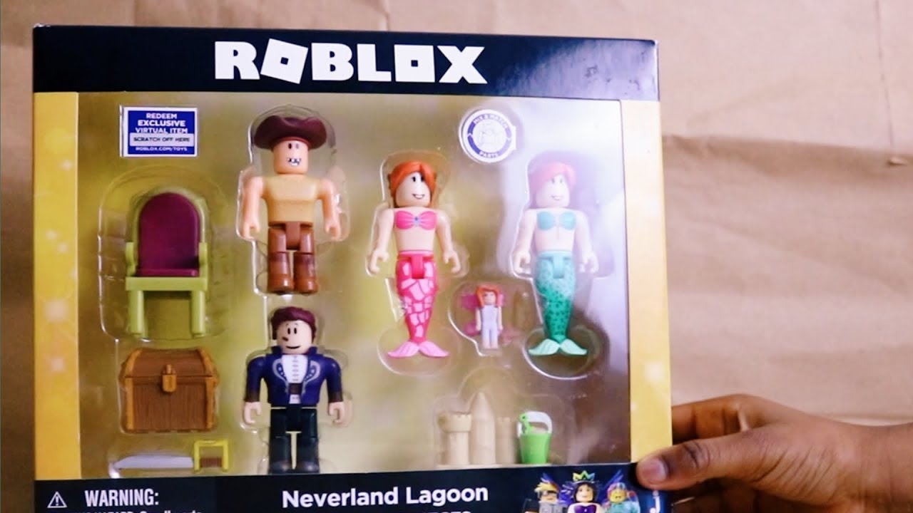 Roblox Toys Neverland Lagoon Mermaid Buck Eye The Pirate Unboxing Toy Review Youtube - roblox mermaid toy