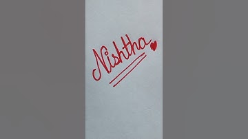 ✨ Cursive Name Art | Stylish Name Writing in Cursive | Calligraphy for Beginners #shorts #Nishtha