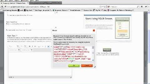 prosperity welcome page setup