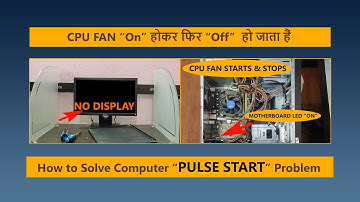 Computer No Display CPU Fan Starts & Stops || CPU Fan Spins For A Few Seconds & Turns off.. Solution